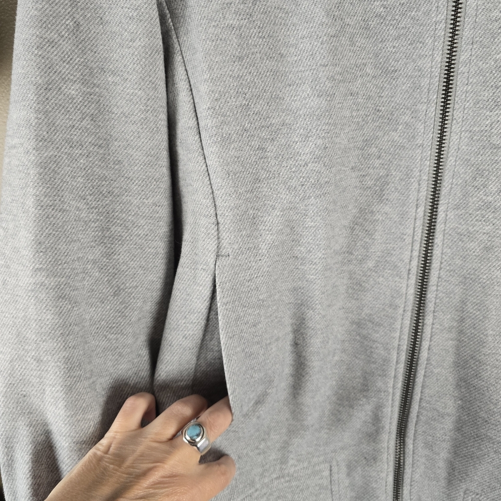 Express Gray Zip Up Jacket Medium NWT - image 13